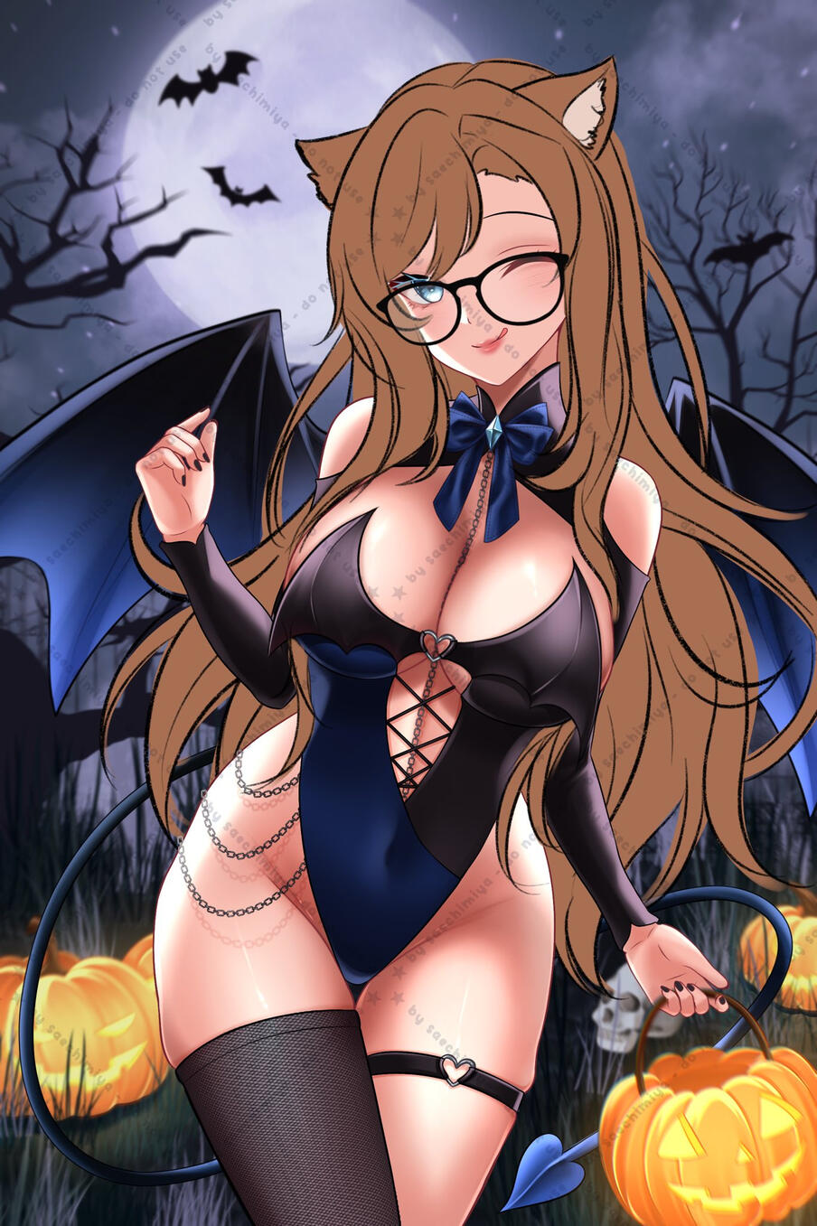 gin halloween succubus sketch